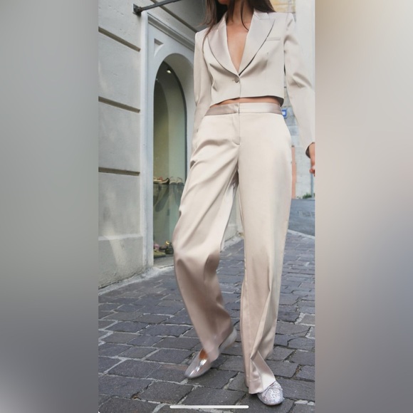 Zara Satin Effect Pants - NWTs - Large - Picture 2 of 10